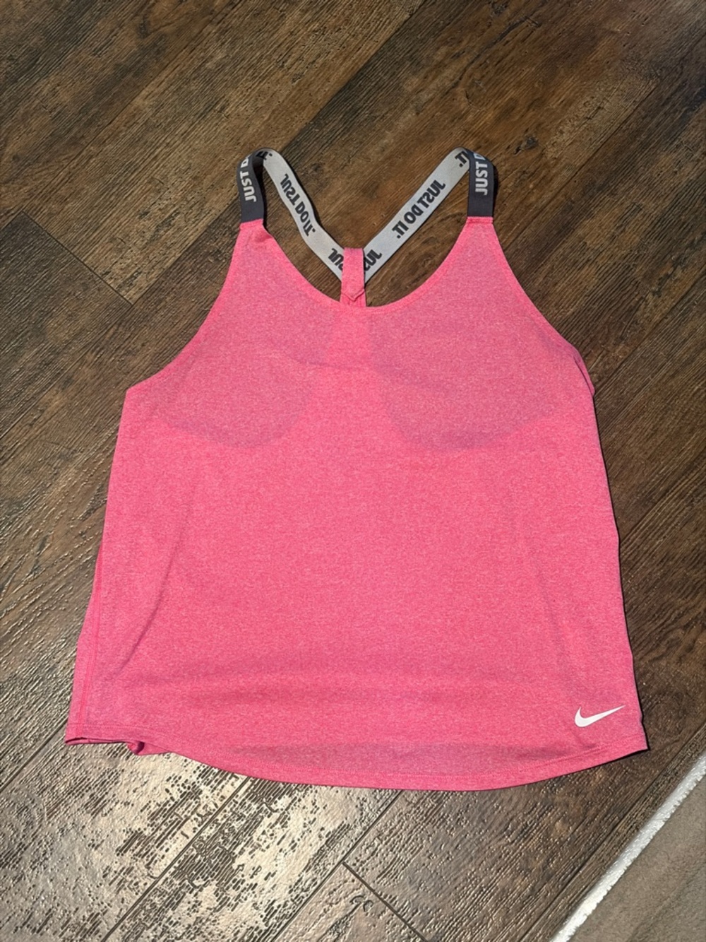 Nike Hot Pink Performance Tank with Branded Straps
